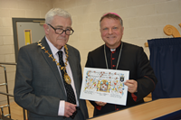 St Ninian's Opening Provost Brennan and Bishop John Keenan